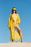 Coastal Breeze Tie-Waist Beach Cover-Up