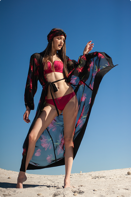 Sunset Serenity Swim Dress