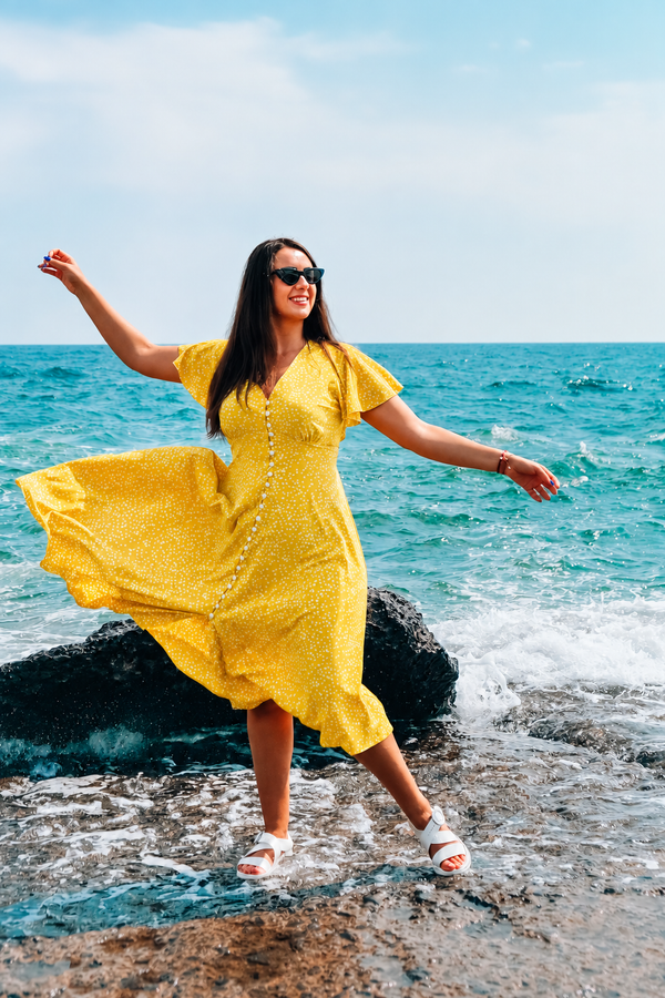 Tropical Yellow dress