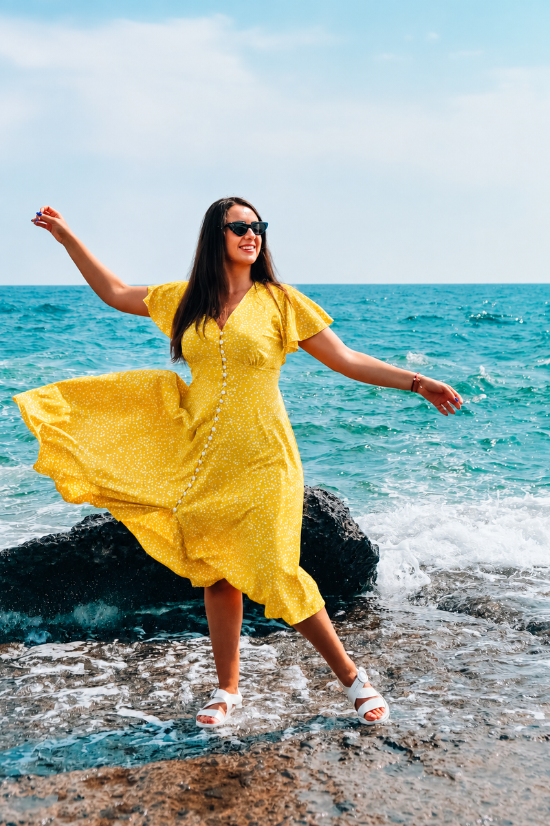 Tropical Yellow dress